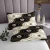 Erosebridal Gold Rose Quilted King Black and White Damask Bedspread,Vintage Floral Luxury Baroque Style Coverlet Set for Girls Women Couple,Soft Microfiber Quilt Set 2 Pillow Cases view 4