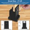 DEDU Bed Risers with Adjustable Screw Clamp, Couch Risers 3 Inch Heavy Duty 4 Pack Supports Up to 11000 Lbs, Furniture Risers for Sofas, Chairs, Desks, Recliners (Black) view 2