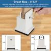 DEDU Bed Risers with Adjustable Screw Clamp, Couch Risers 3 Inch Heavy Duty 4 Pack Supports Up to 11000 Lbs, Furniture Risers for Sofas, Chairs, Desks, Recliners (White) view 2