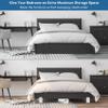 DEDU Bed Risers with Adjustable Screw Clamp, Couch Risers 3 Inch Heavy Duty 4 Pack Supports Up to 11000 Lbs, Furniture Risers for Sofas, Chairs, Desks, Recliners (White) view 4