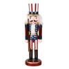 IMIKEYA Christmas Nutcrackers Figures: Wooden Nutcracker Christmas Ornament Decorations Figures Wooden Ornaments for Desktop Home Decor view 1