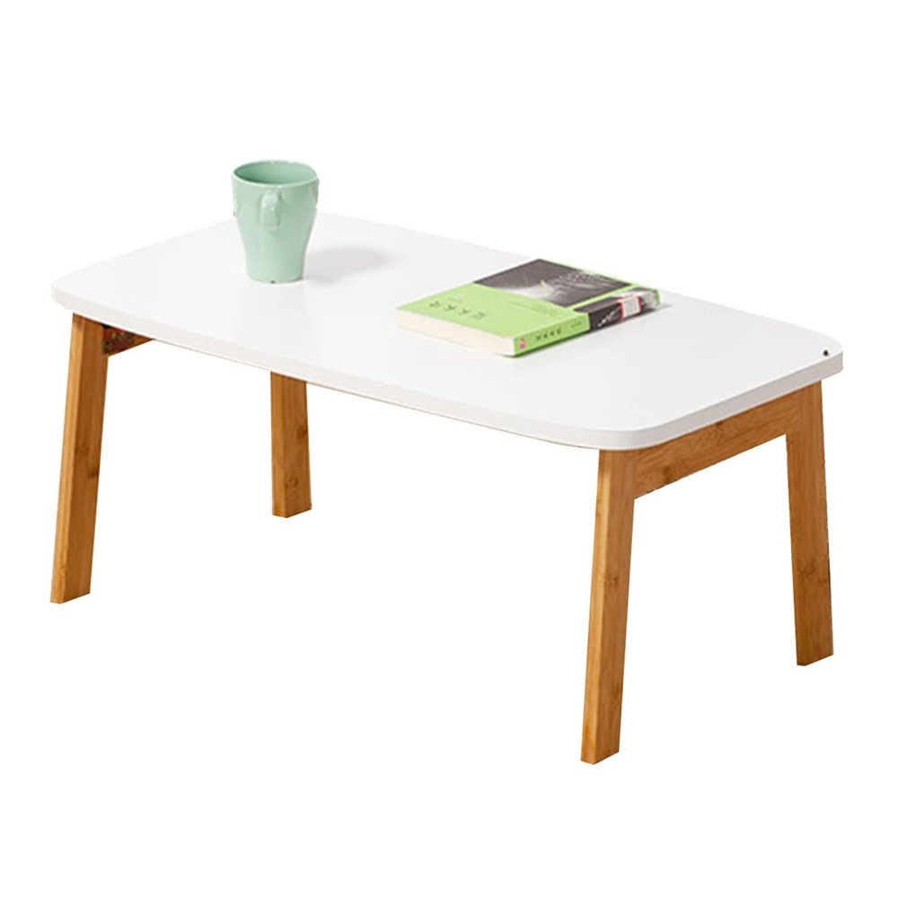 Bamboo Student Writing Desk Coffee Table Foldable Low Table Picnic Furniture Folding Study Bed Computer Desk White Coffee Table Bay Window Tatami Study Table (Color : Brown-A, Size : 70 * 40 * 31cm)