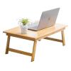 Bamboo Coffee Table Modern Low Table Folding Square Breakfast in Bed Serving Tray Table Small Tea Table for Floor Sitting Bed Laptop Desk Coffee Table Tatami Table view 1