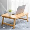 Bamboo Coffee Table Modern Low Table Folding Square Breakfast in Bed Serving Tray Table Small Tea Table for Floor Sitting Bed Laptop Desk Coffee Table Tatami Table view 3