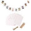 DOITOOL 30pcs Retro Kraft Paper Photo Frames String and Clips for Creative Hanging Decorations for Collage Wall Displays and Capturing Special Moments view 4