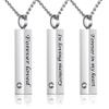 BIAIHQIE 3Pcs Crystal Cremation Jewelry for Ashes Urn Necklace for Ashes, Birthstone Cube Urns Memorial Ashes Necklace Pendant Keepsake,1 view 1