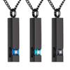 BIAIHQIE 3Pcs Crystal Cremation Jewelry for Ashes Silver Urn Necklace for Ashes, Birthstone Cube Urns Memorial Ashes Necklace Pendant,1 view 1