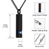 BIAIHQIE 3Pcs Crystal Cremation Jewelry for Ashes Silver Urn Necklace for Ashes, Birthstone Cube Urns Memorial Ashes Necklace Pendant,1 view 2