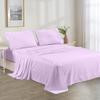 100% Organic Cotton Rv King - 72" X 80"- Lavender Solid 4-Piece Sheet Set 500 Thread Count Breathable and Comfortable, Fits Mattress Up to 8-10 inches Deep Pocket view 2