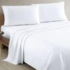 100% Organic Cotton Full/Double - 54" X 75"- White Solid 4-Piece Sheet Set 500 Thread Count Breathable and Comfortable, Fits Mattress Up to 8-10 inches Deep Pocket view 1