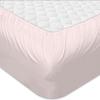 100% Organic Cotton Sheet Set 4 Piece- King - 76" X 80"- Pink Solid 400 Thread Count Sheets with All-Around Elastic for Fitted Sheet Upto 18''- 20'' Inch Deep Pocket view 3