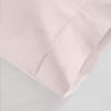 100% Organic Cotton Sheet Set 4 Piece- King - 76" X 80"- Pink Solid 400 Thread Count Sheets with All-Around Elastic for Fitted Sheet Upto 18''- 20'' Inch Deep Pocket view 4