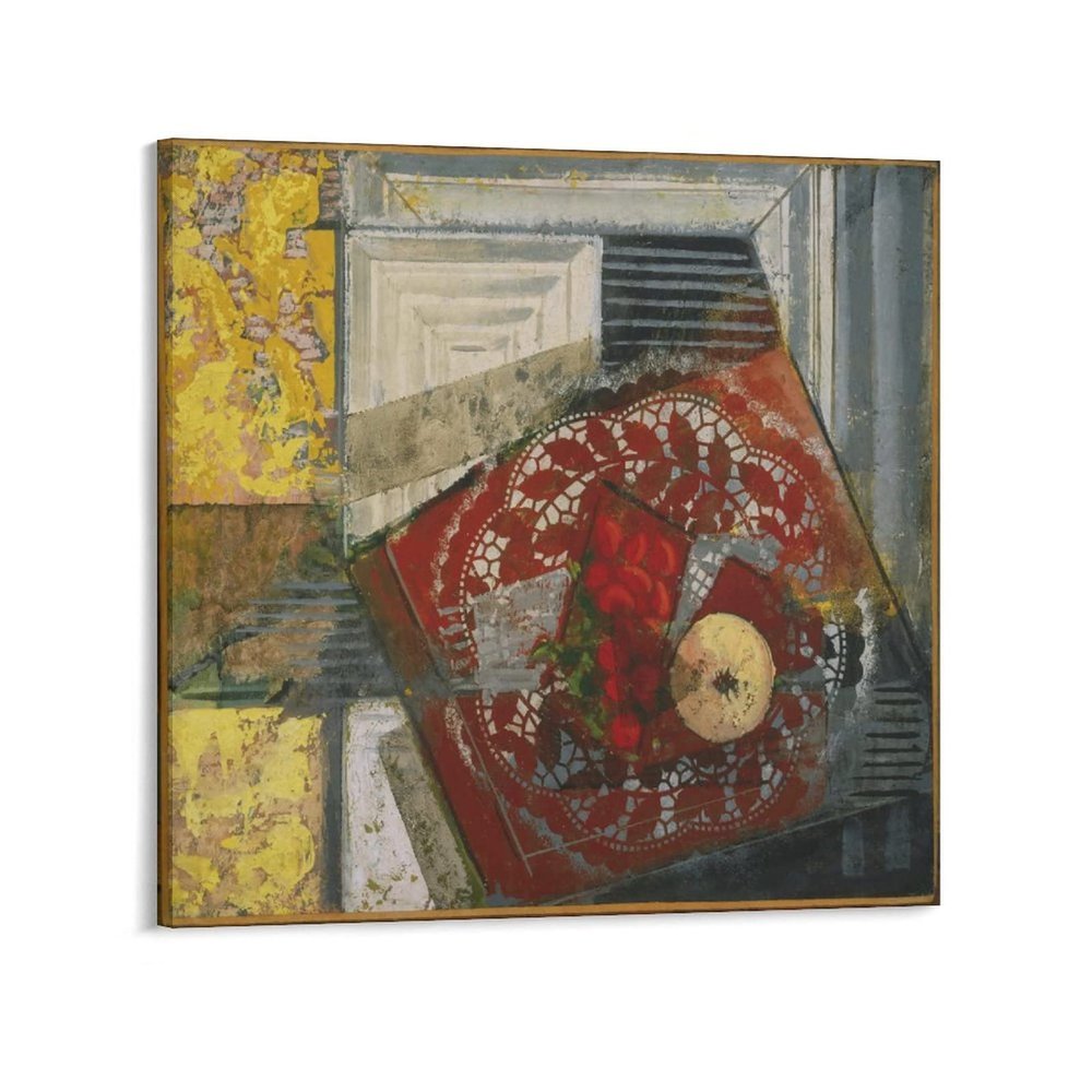 LEIZHAN Alfred H. Maurer Still Life with Doily Large Canvas Printing Famous Paintings Office Home Wall Art Coffee Shop Wall Decoration Painting Artwork Wall Art Poster Scroll Canvas Painting Picture L