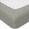 100% Organic Cotton Sheet Set 4 Piece- California King - 72" X 84"- Dark Grey Solid 400 Thread Count Sheets with All-Around Elastic for Fitted Sheet Upto 18''- 20'' Inch Deep Pocket view 3