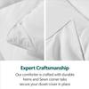 All Season, Down Alternative Comforter Sets 5PCs, Twin XL Size(68"X92") 100% Organic Cotton Cover, 1000 TC, Duvet Insert 600 GSM, Corner TABS, Warmth,Fluffy, Moss view 4