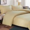 Taupe Duvet-Covers Set 3 Piece Duvet Cover with 2 Pillow Shams 100% Egyptian Cotton Twin (74" x 98") Inches 300 TC view 2
