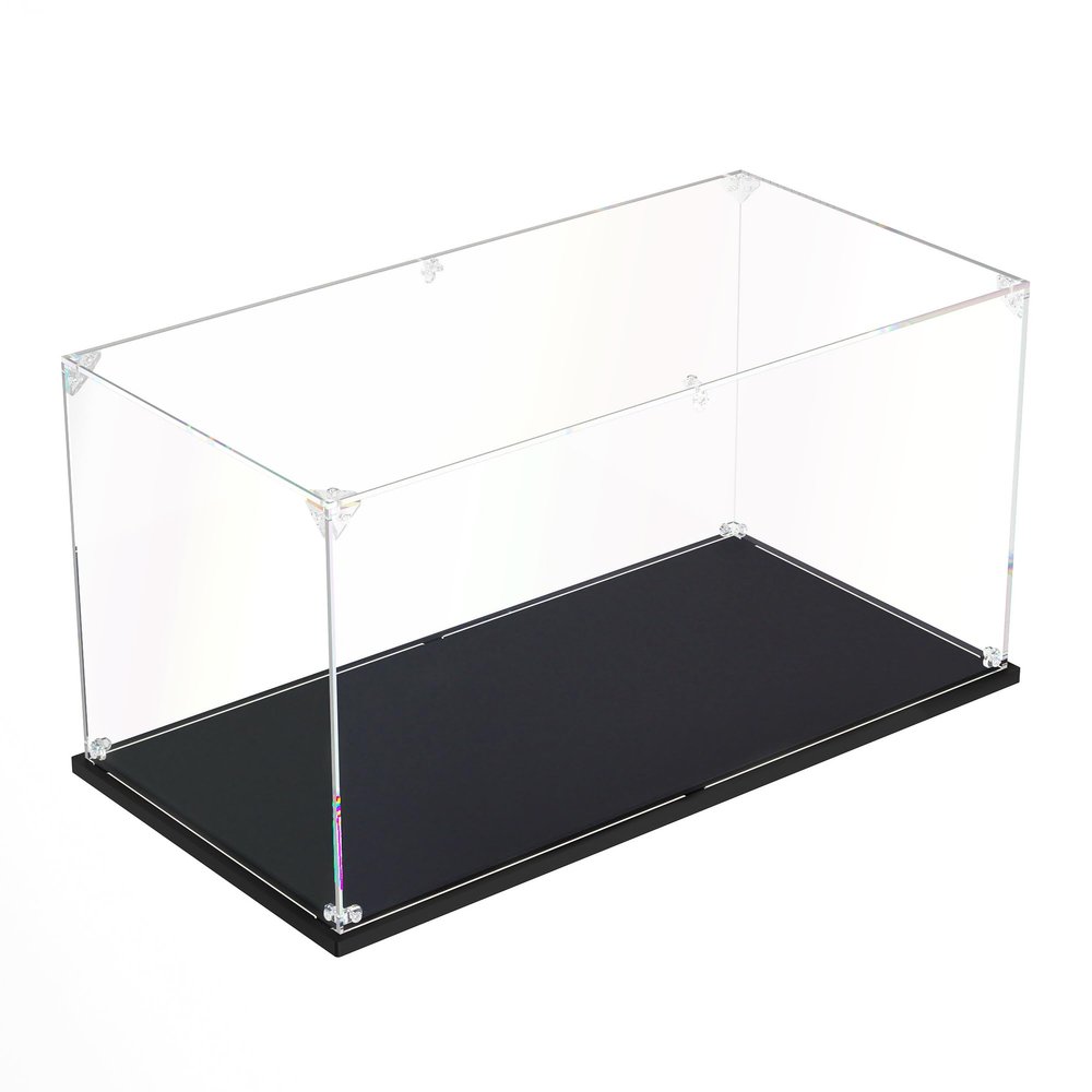 Clear Acrylic Display Case ,Self-Assemble Showcase for Collectibles, Action Figures, Dolls- Alternative Glass Box for Commemorative Gifts(16x8x8 inches, 40x20x20 cm)