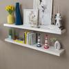 2 White MDF Floating Wall Display Shelves Book/DVD Storage,Floating Shelf,Wall Decoration,Storage Display Shelf,Shelves,for Living Room,Bathroom,Office view 1