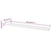 2 White MDF Floating Wall Display Shelves Book/DVD Storage,Floating Shelf,Wall Decoration,Storage Display Shelf,Shelves,for Living Room,Bathroom,Office view 2