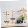 Glasses Display Stand Desktop Sunglasses Holder Display Rack Sunglass Organizer Wooden Glasses Holder Wood Sunglasses Display Holder Glasses Storage Holder Wooden Glasses Rack view 4