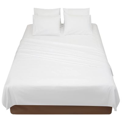 Bedding Castle Lightweight Super Soft Easy Care 100% Microfiber Sheet Set with 28" Deep Pocket, Queen XL. 60 x 84, Black