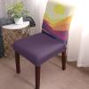 4 Pcs Dining Chair Covers Stretch Spandex Slipcovers Yellow Sun Abstract Mountain Landscape Removable Washable Dining Room Seat Cover Cushion Protector for Home Hotel Banquet Sunset Nature Scenery view 2