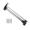 KUKIXO Extendable Pull Out Closet Rod, Stainless Steel Wardrobe Rail Tube,Extendable Pull Out Closet Rod, Adjustable Wardrobe Hanger Rack Bar, Save Wardrobe Space Cabinet Organizer (Size : 400mm) view 1