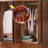 KUKIXO Extendable Pull Out Closet Rod, Stainless Steel Wardrobe Rail Tube,Extendable Pull Out Closet Rod, Adjustable Wardrobe Hanger Rack Bar, Save Wardrobe Space Cabinet Organizer (Size : 400mm) view 3