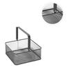 Medium Black Metal Storage Basket for Kitchen Square Vegetable Holder and Fruit Basket Ideal for Organizing Bread Snacks and Produce Tables Counters view 3