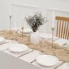 12 Pack Beige Cheesecloth Table Runner 10ft Boho Gauze Cheese Cloth Table Runner Rustic Sheer Runner 120 inch Long for Christmas Wedding Bridal Baby Shower Birthday Table Decorations view 2