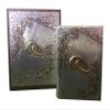 BIBLIA CHICA Y ROSARIO EN ESTUCHE DE MADERA. MODELO ANILLOS view 1