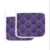 2 Pack Pot Holders for Kitchen,Halloween Haunted Black Pumpkins Bat Purple Back Heat Proof Potholder Hot Pads Trivet,Scary Ghost Washable Coaster Potholders for Cooking Baking Grilling view 1