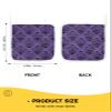 2 Pack Pot Holders for Kitchen,Halloween Haunted Black Pumpkins Bat Purple Back Heat Proof Potholder Hot Pads Trivet,Scary Ghost Washable Coaster Potholders for Cooking Baking Grilling view 3