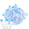 Novelty Lights 34ft Christmas String Lights, 100 Teal LED Bulbs on White Wire, 4" Spacing, Connectable Indoor Outdoor Commercial Grade Lighting for Holidays Patio Weddings view 1
