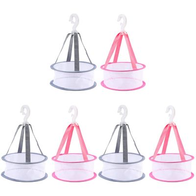 FOMIYES 6pcs Makeup Puff Drying Basket Hanging Net Bag for Makeup Brushes and Sponges Capacity Organizer for Facial and Eye Tools for Travel and Home Use