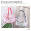 FOMIYES 6pcs Makeup Puff Drying Basket Hanging Net Bag for Makeup Brushes and Sponges Capacity Organizer for Facial and Eye Tools for Travel and Home Use view 4