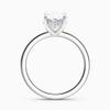1.2 Ct Oval Lab Grown Diamond Ribbon Halo Ring 14k White Gold view 4