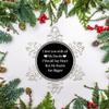 3in Christmas Hanging Ornament Snowflake Keepsake Motivational Quote I Love You with All My Boobs I Would Say Heart but My Boobs are Bigger Metal Souvenir Xmas Tree Pendant Winter Gift New Year view 1