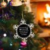 3in Christmas Hanging Ornament Snowflake Keepsake Motivational Quote I Love You with All My Boobs I Would Say Heart but My Boobs are Bigger Metal Souvenir Xmas Tree Pendant Winter Gift New Year view 2