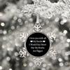 3in Christmas Hanging Ornament Snowflake Keepsake Motivational Quote I Love You with All My Boobs I Would Say Heart but My Boobs are Bigger Metal Souvenir Xmas Tree Pendant Winter Gift New Year view 4