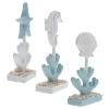 3Pcs Mediterranean Style Seahorse and Resin Decor for Coastal Home and Beach House Table Decor view 1