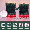 LAMPHOME Red Clear Valentine's String Lights 100 Mini Incandescent Fairy Light Decor 20 Ft Green Wire Christmas Lifgt for Indoor & Outdoor Party Patio Bedroom, Xmas Tree Garland Easter Decoration view 2