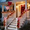 LAMPHOME Red Clear Valentine's String Lights 100 Mini Incandescent Fairy Light Decor 20 Ft Green Wire Christmas Lifgt for Indoor & Outdoor Party Patio Bedroom, Xmas Tree Garland Easter Decoration view 3