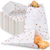Sepamoon 200 Pcs Rose Gold Heart Printed 5"x 7" Candy Buffet Bags Small Cookie White Bakery Polka Dot Paper Treat Bags for Wedding Birthday Party Packaging view 1