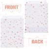 Sepamoon 200 Pcs Rose Gold Heart Printed 5"x 7" Candy Buffet Bags Small Cookie White Bakery Polka Dot Paper Treat Bags for Wedding Birthday Party Packaging view 3