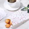 Sepamoon 200 Pcs Rose Gold Heart Printed 5"x 7" Candy Buffet Bags Small Cookie White Bakery Polka Dot Paper Treat Bags for Wedding Birthday Party Packaging view 4