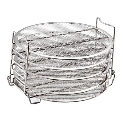 STOBAZA Air Fryer Grill Accessory 5 Layer Dehydrator Rack Stainless Steel Stand Compatible Nutrient-rich Drying
