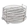 STOBAZA Air Fryer Grill Accessory 5 Layer Dehydrator Rack Stainless Steel Stand Compatible Nutrient-rich Drying view 1