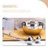 GANAZONO Metal Ladle for Soup 3 Stainless Steel Ladles Smooth Surface for Wonton Soup Hotels and Restaurants view 3
