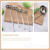 GANAZONO Metal Ladle for Soup 3 Stainless Steel Ladles Smooth Surface for Wonton Soup Hotels and Restaurants view 4